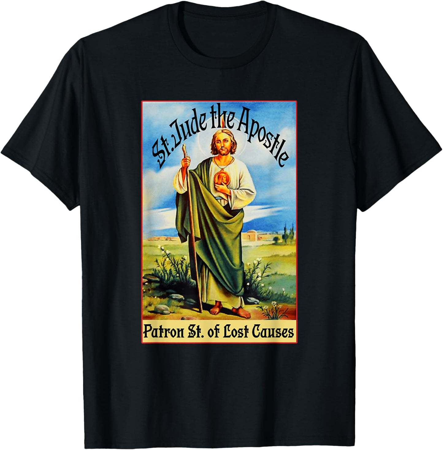 St. Jude the Apostle of Jesus Lost Causes Patron Saint T-Shirt - T-Shirt | Black