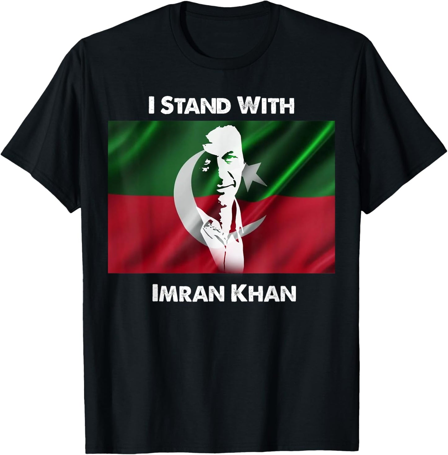 Imran Khan Absolutely Not PTI Pakistan Prime Minister T-Shirt - T-Shirt | Black