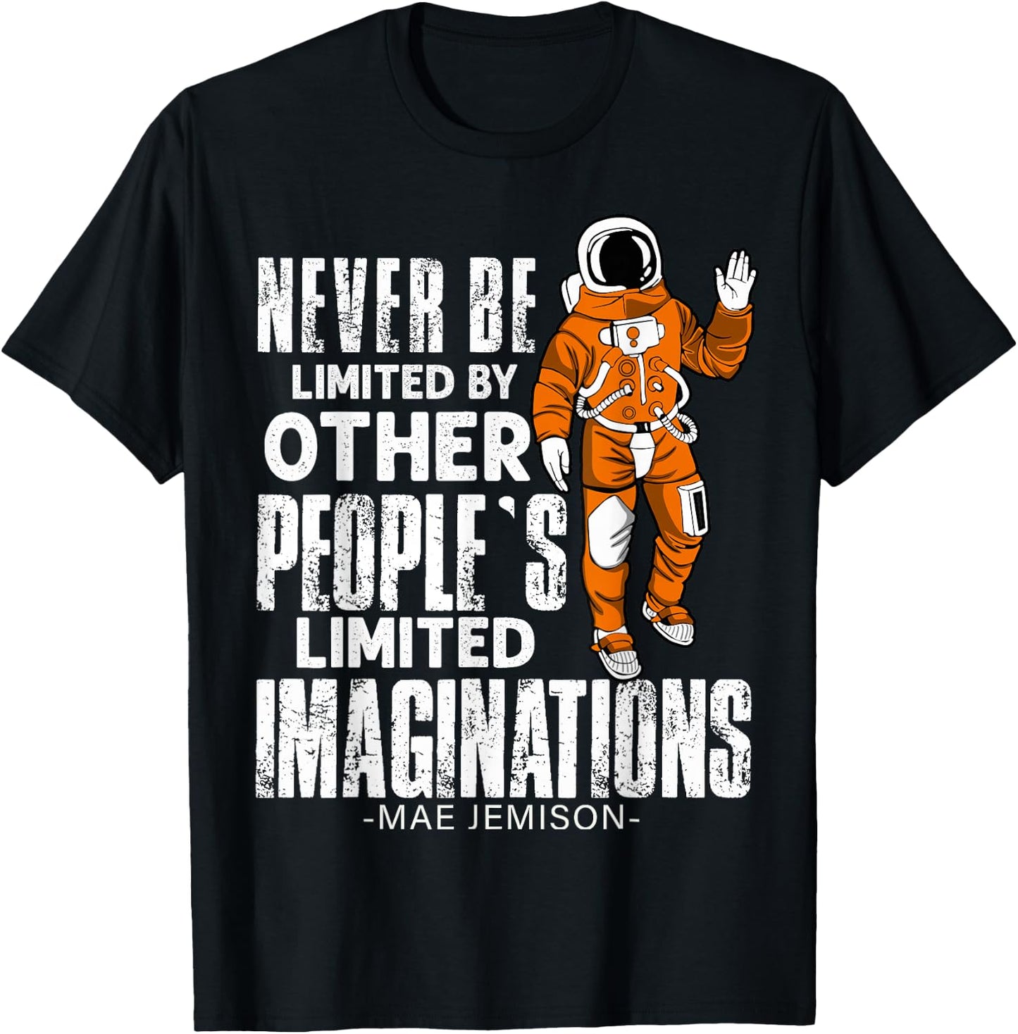 Mae Jemison First African American Black Woman Astronaut T-Shirt - T-Shirt | Black