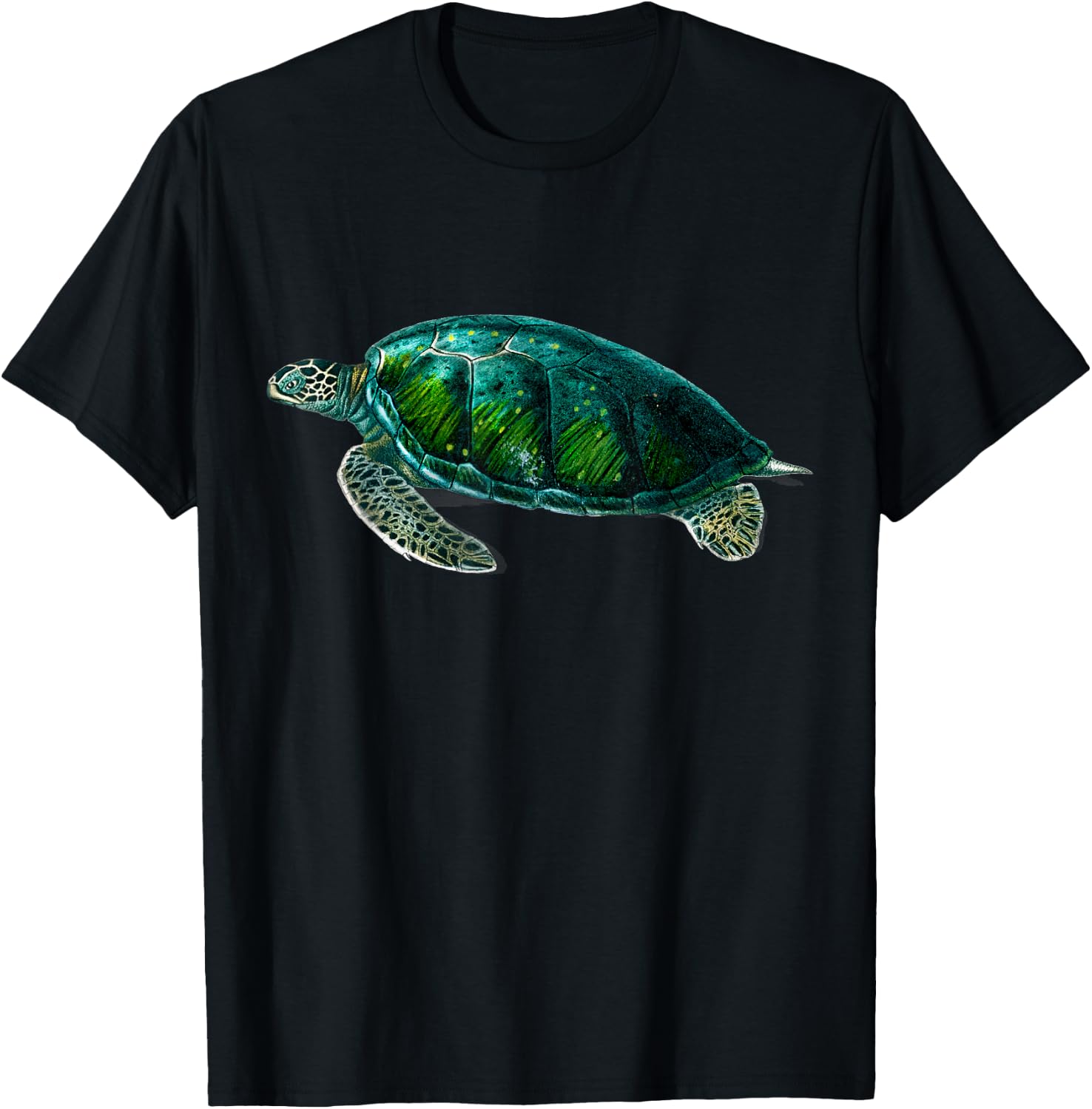 Aquarell | Sea Turtle T-Shirt - T-Shirt | Black