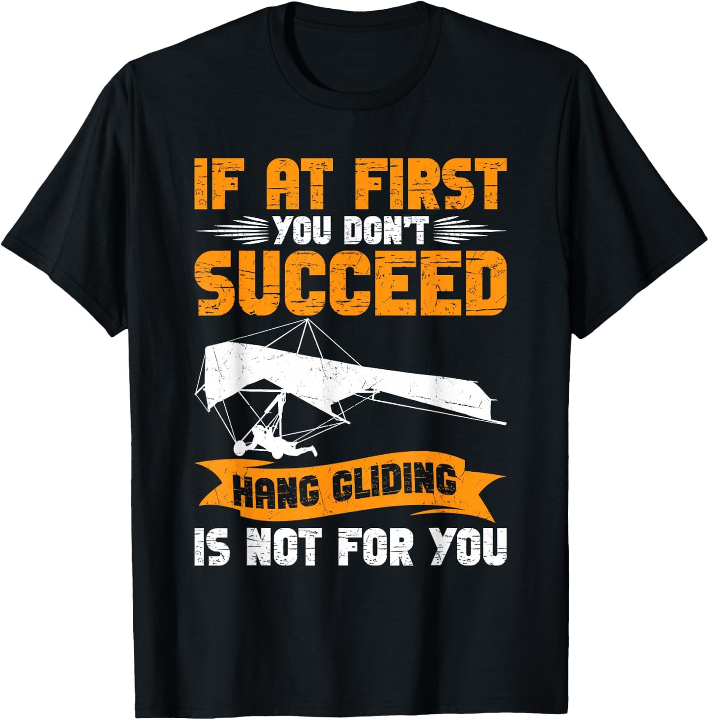 Hang Gliding Equipment Hang Glider Helmet Hanggliding T-Shirt - T-Shirt | Black
