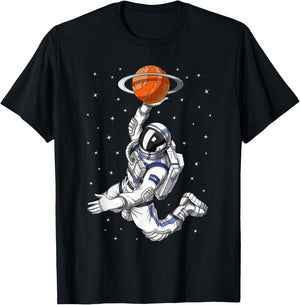 Space Astronaut Basketball Player T-Shirt - T-Shirt | Black