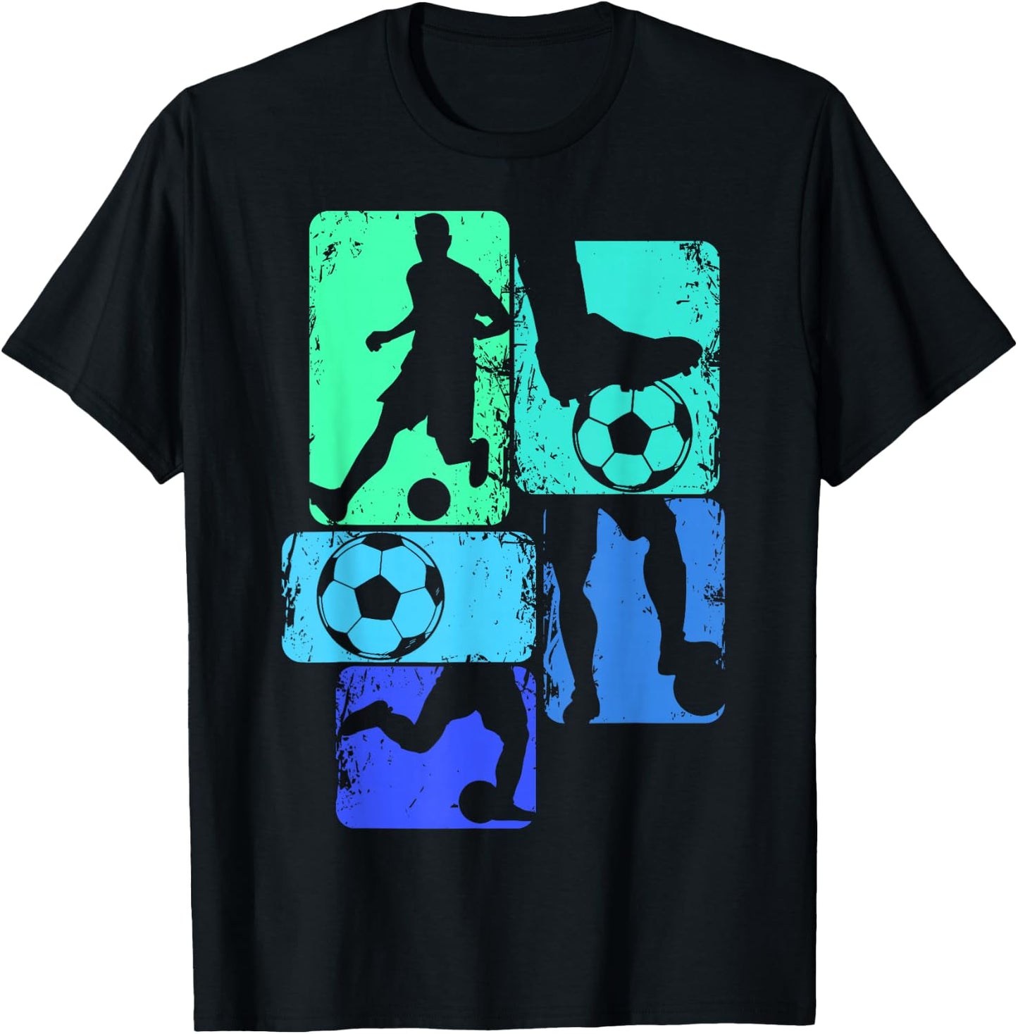 Soccer Player Boys Kids Youth Men T-Shirt - T-Shirt | Black