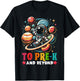 First day Boys Welcome back to School Pre-k Astronaut Space T-Shirt - T-Shirt | Black