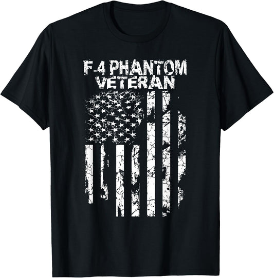 F-4 Phantom Veteran T-Shirt - T-Shirt | Black