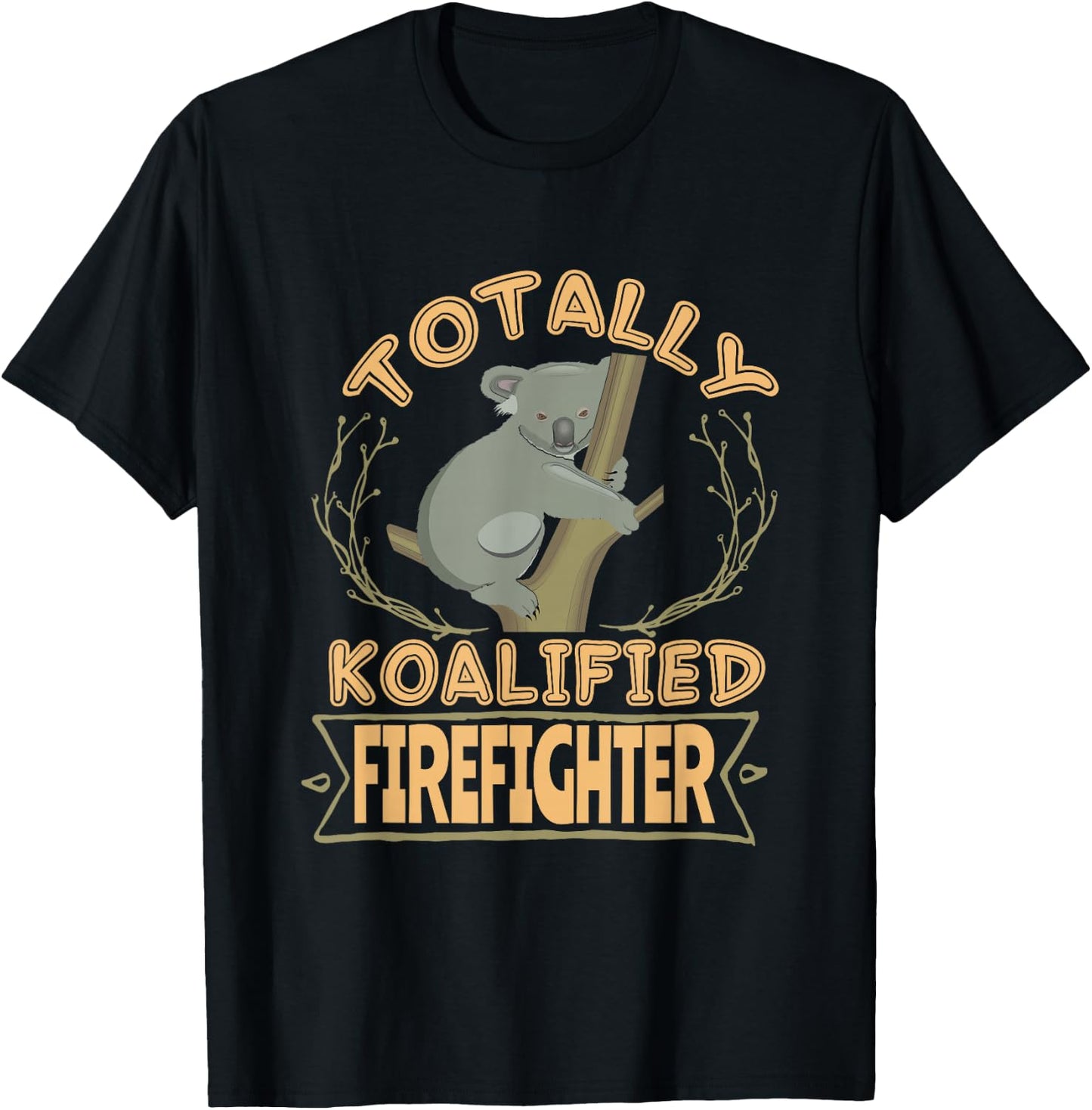 Totally Koalified Firefighter Australia Traveller T-Shirt - T-Shirt | Black