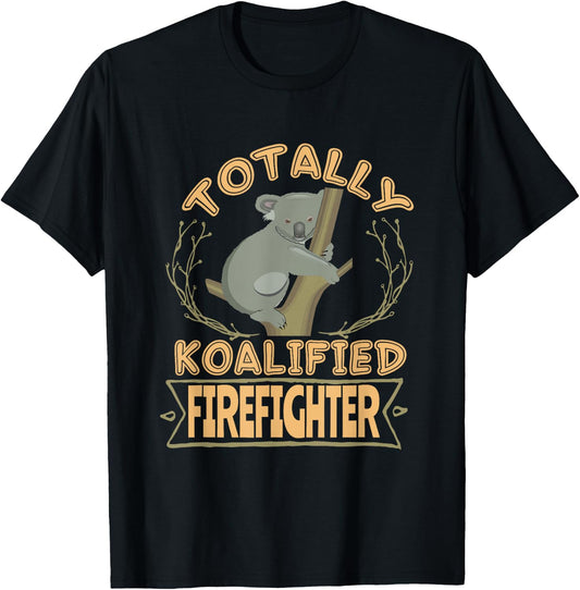 Totally Koalified Firefighter Australia Traveller T-Shirt - T-Shirt | Black