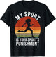 My Sports is your Sports Punishment Vintage Runners T-Shirt - T-Shirt | Black