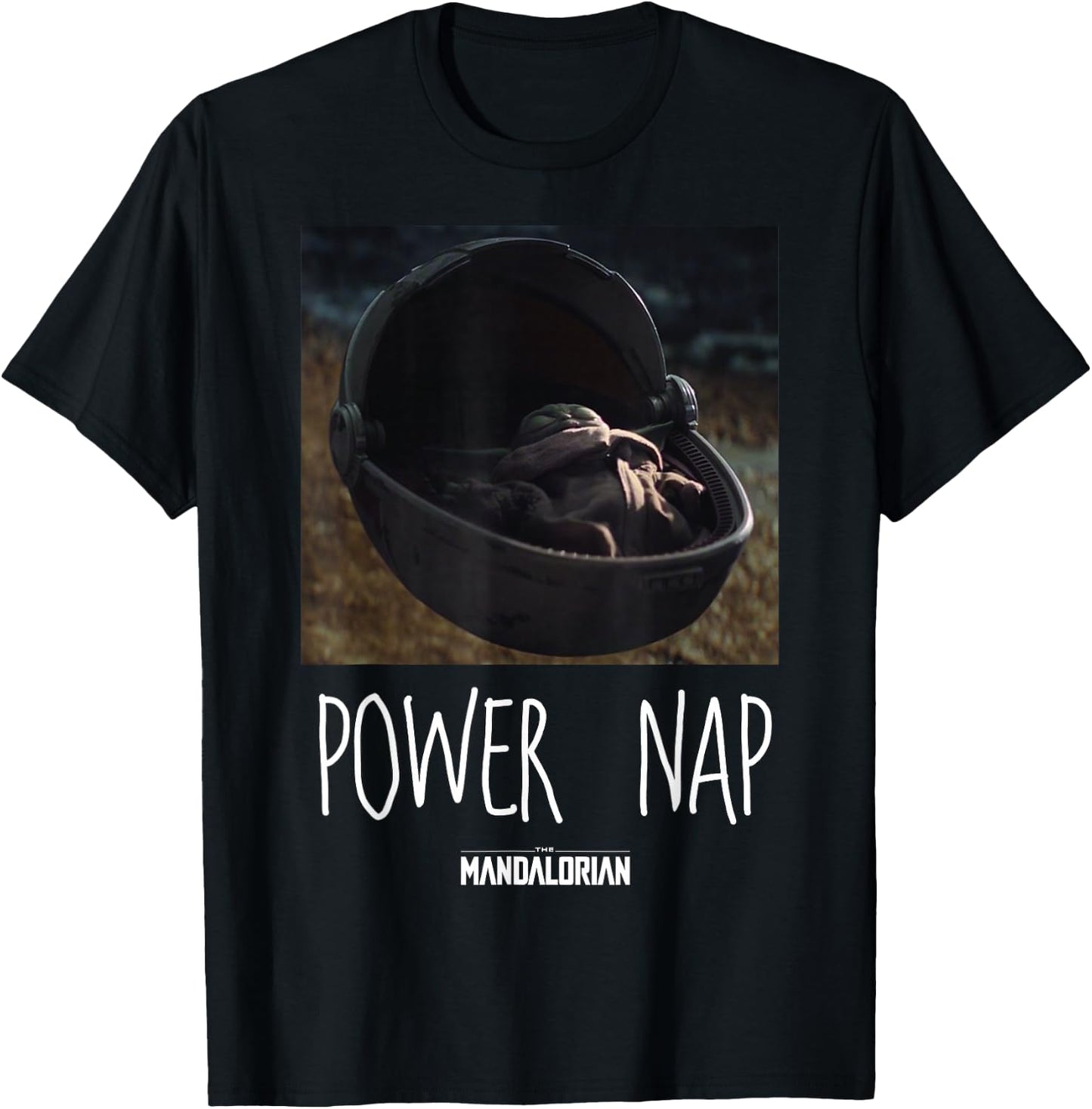 Star Wars The Mandalorian The Child Power Nap T-Shirt - T-Shirt | Black
