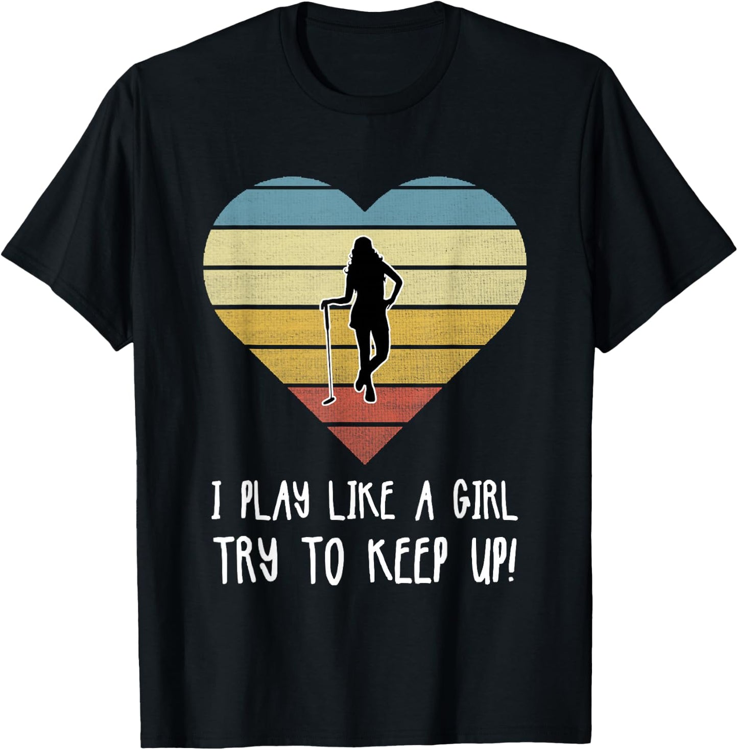 Girls Golf Gift T-Shirt - T-Shirt | Black