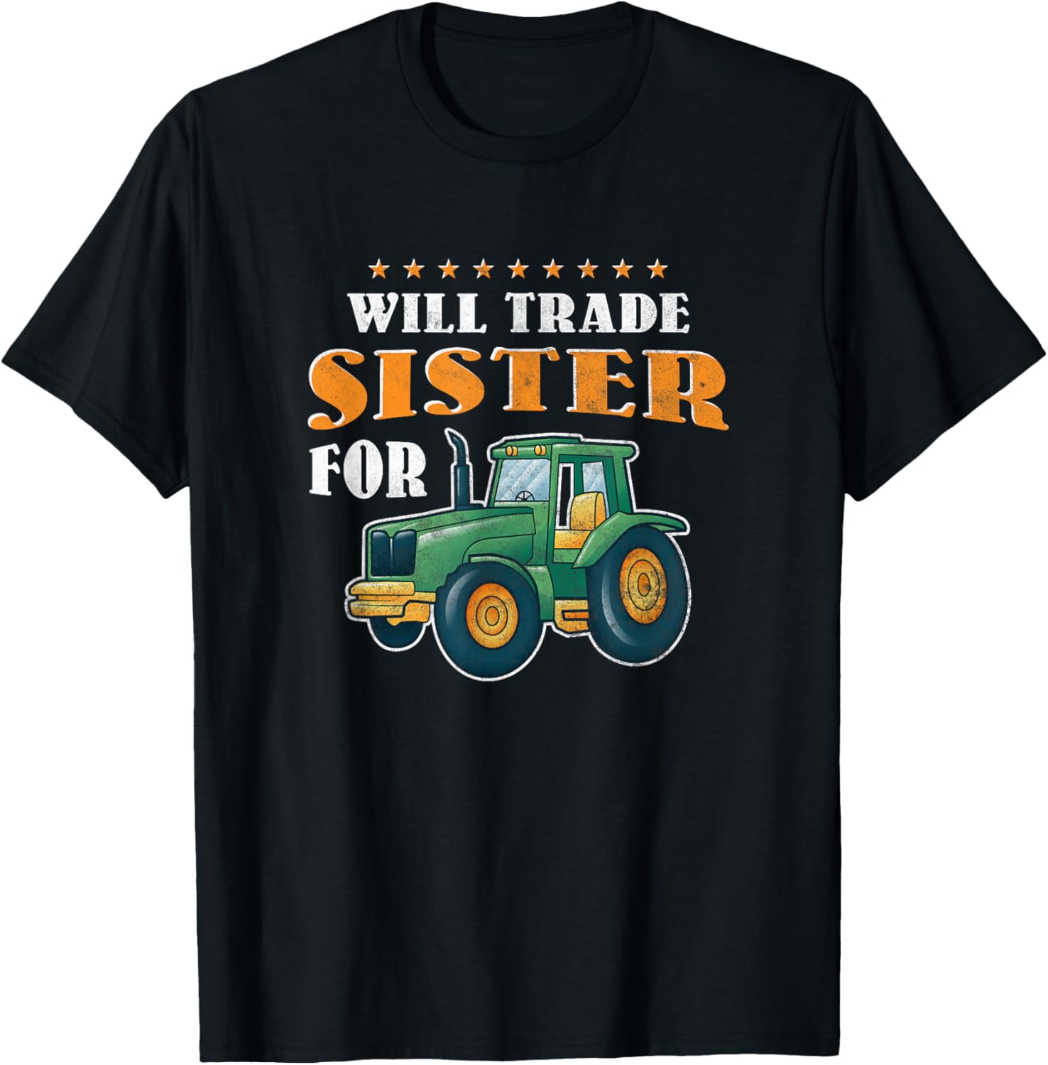 Will trade sister for Tractor T-Shirt - T-Shirt | Black