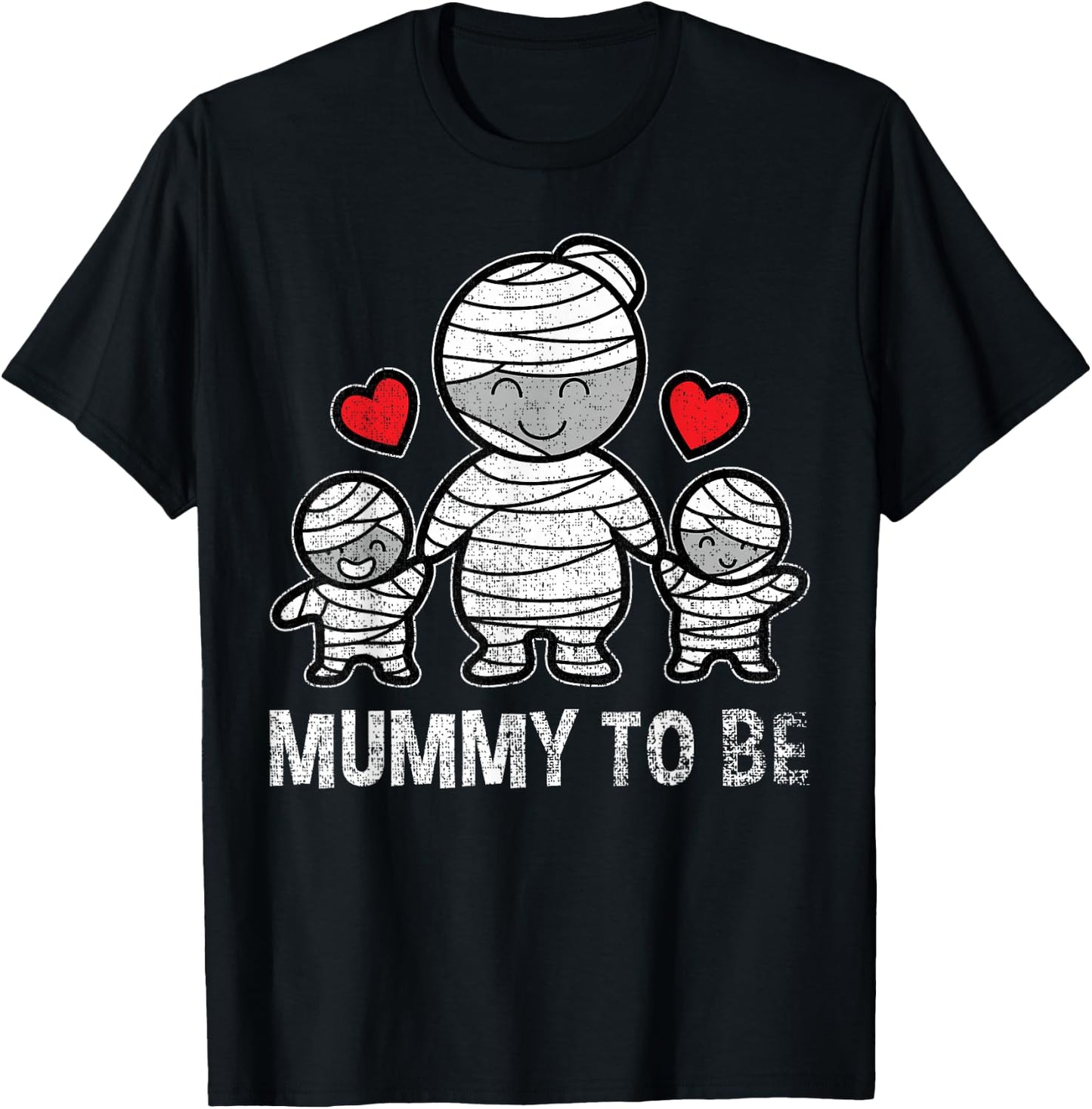 Halloween Pregnancy Shirt Mummy to Be Mom Mommy Boys Twins T-Shirt - T-Shirt | Black
