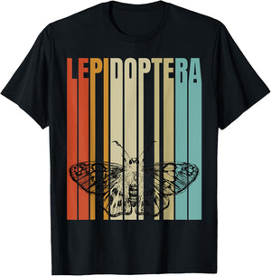 Retro Lepidoptera T-Shirt - T-Shirt | Black