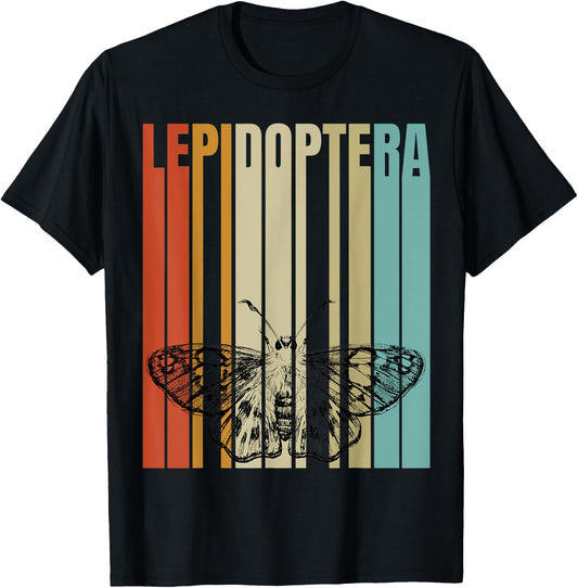 Retro Lepidoptera T-Shirt - T-Shirt | Black