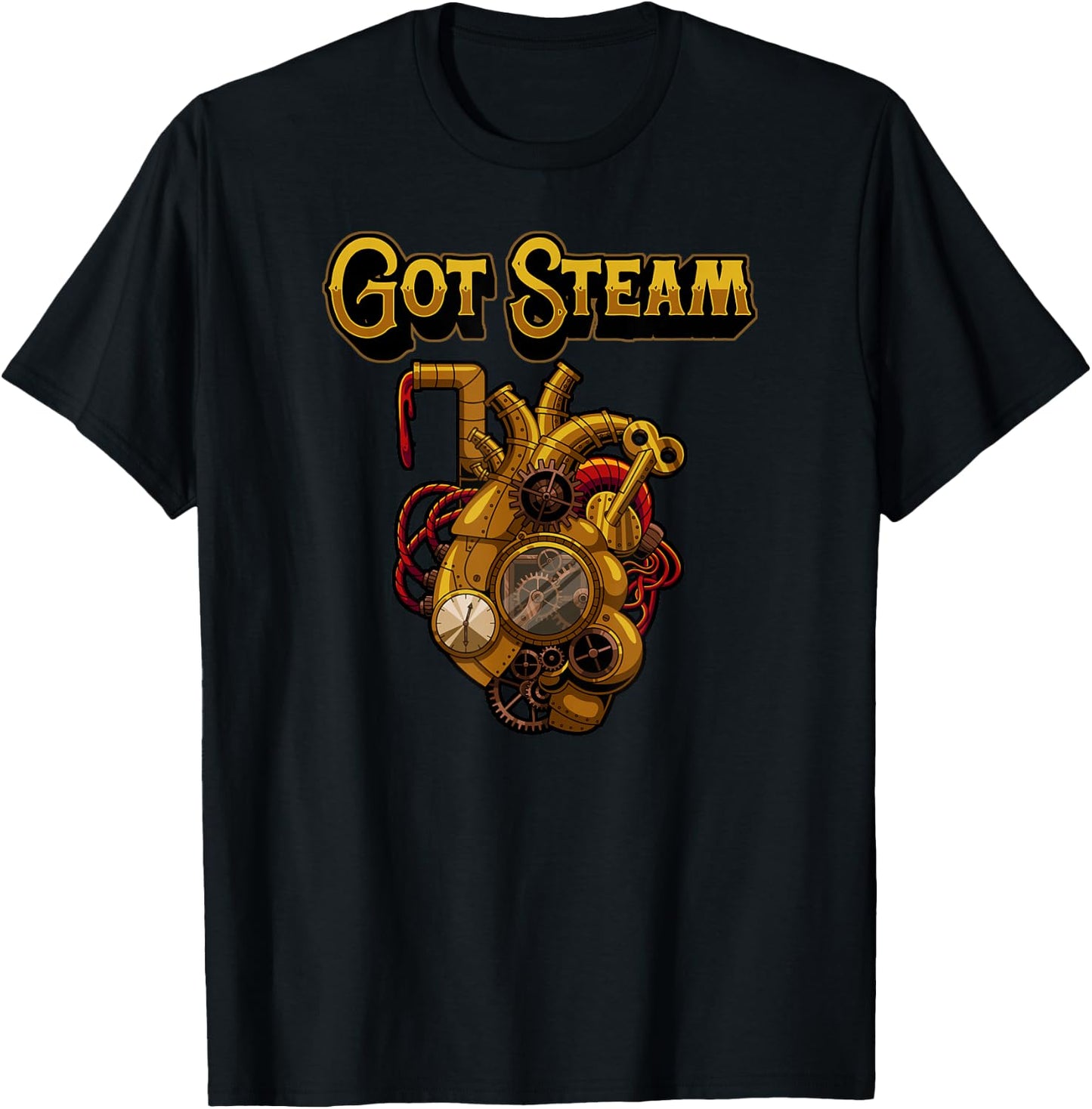 Steampunk Mechanics Victorian Cosplay Steampunk T-Shirt - T-Shirt | Black