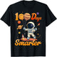 100 days smarter 100th Day Of School For Boys Girl Astronaut T-Shirt - T-Shirt | Black