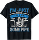 Plumber Pipefitters Steamfitters Fathers Day Lay Some Pipes T-Shirt - T-Shirt | Black