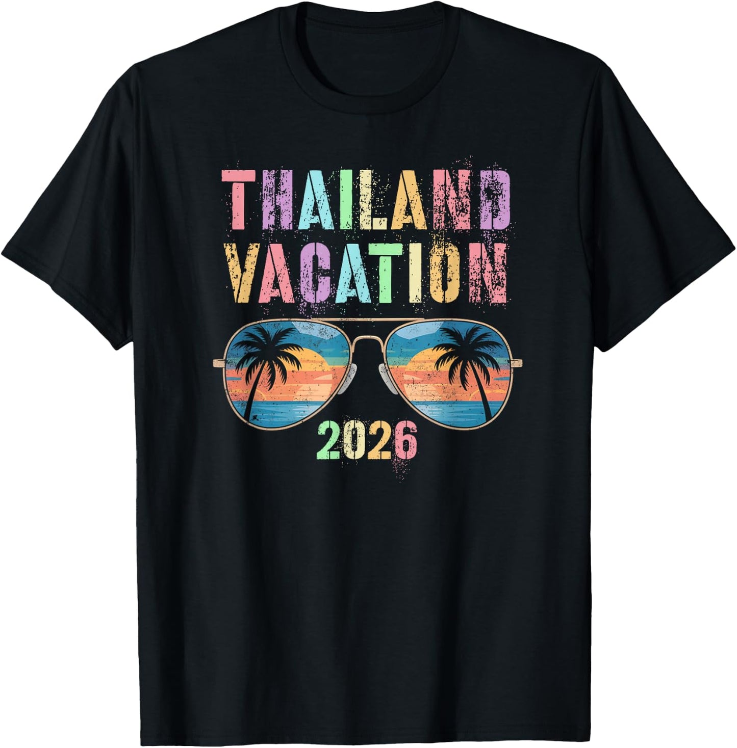 Cute Thailand Vacation 2026 Travel Best Ever Trip Matching T-Shirt - T-Shirt | Black