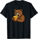 Bear Eating Cheese T-Shirt - T-Shirt | Black