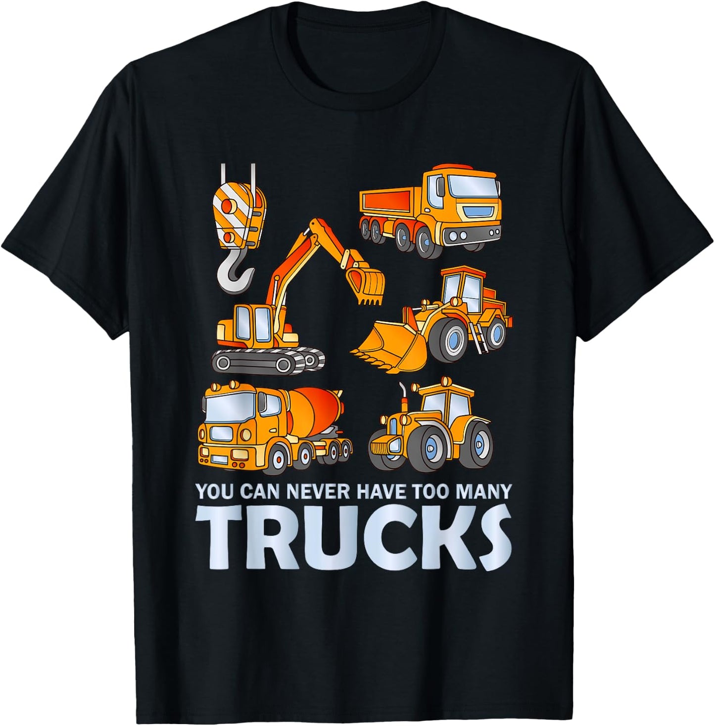 You Can Never Have Too Many Trucks Funny Kids T-Shirt - T-Shirt | Black