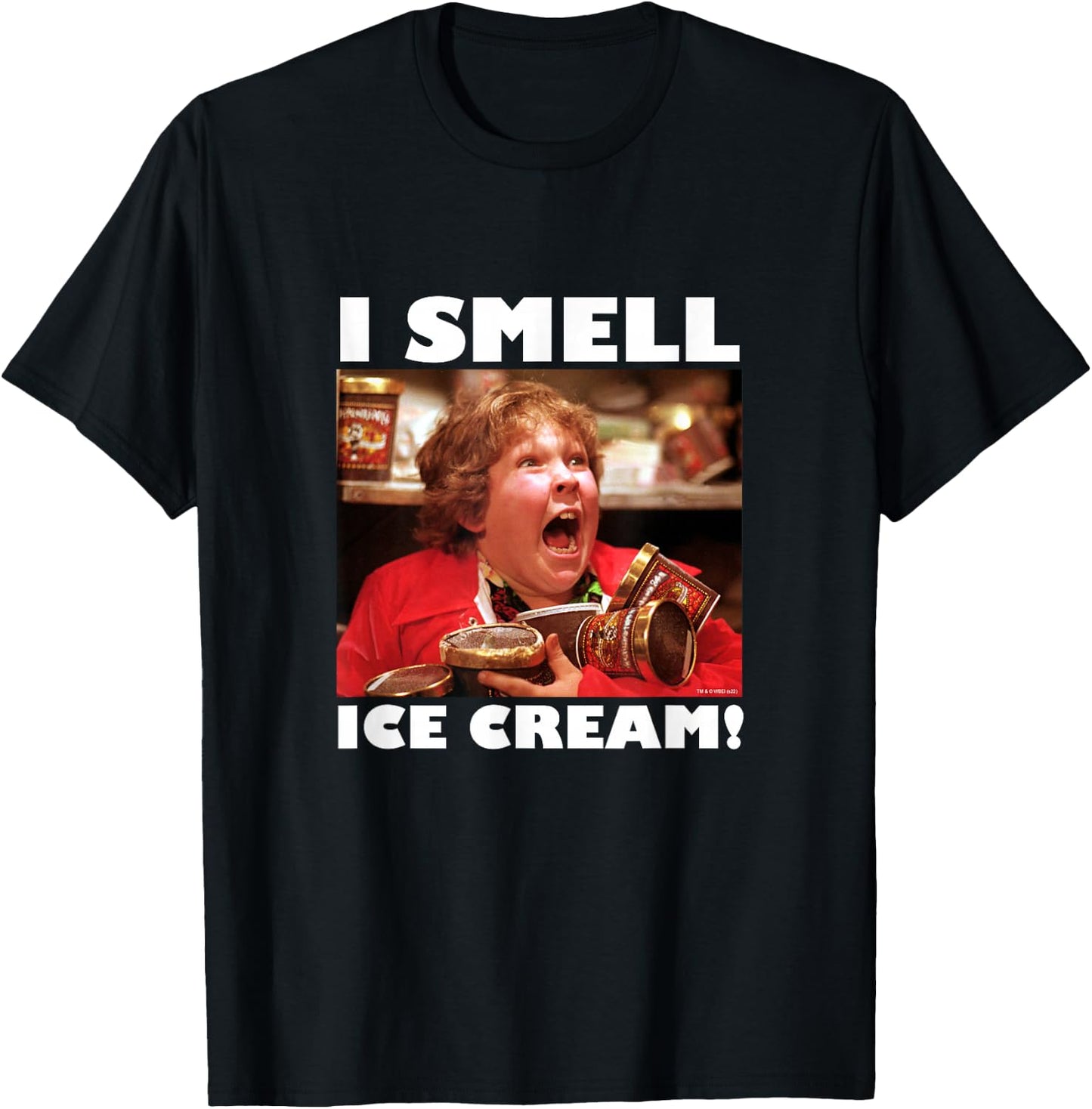 The Goonies Chunk I Smell Ice Cream Movie T-Shirt - T-Shirt | Black