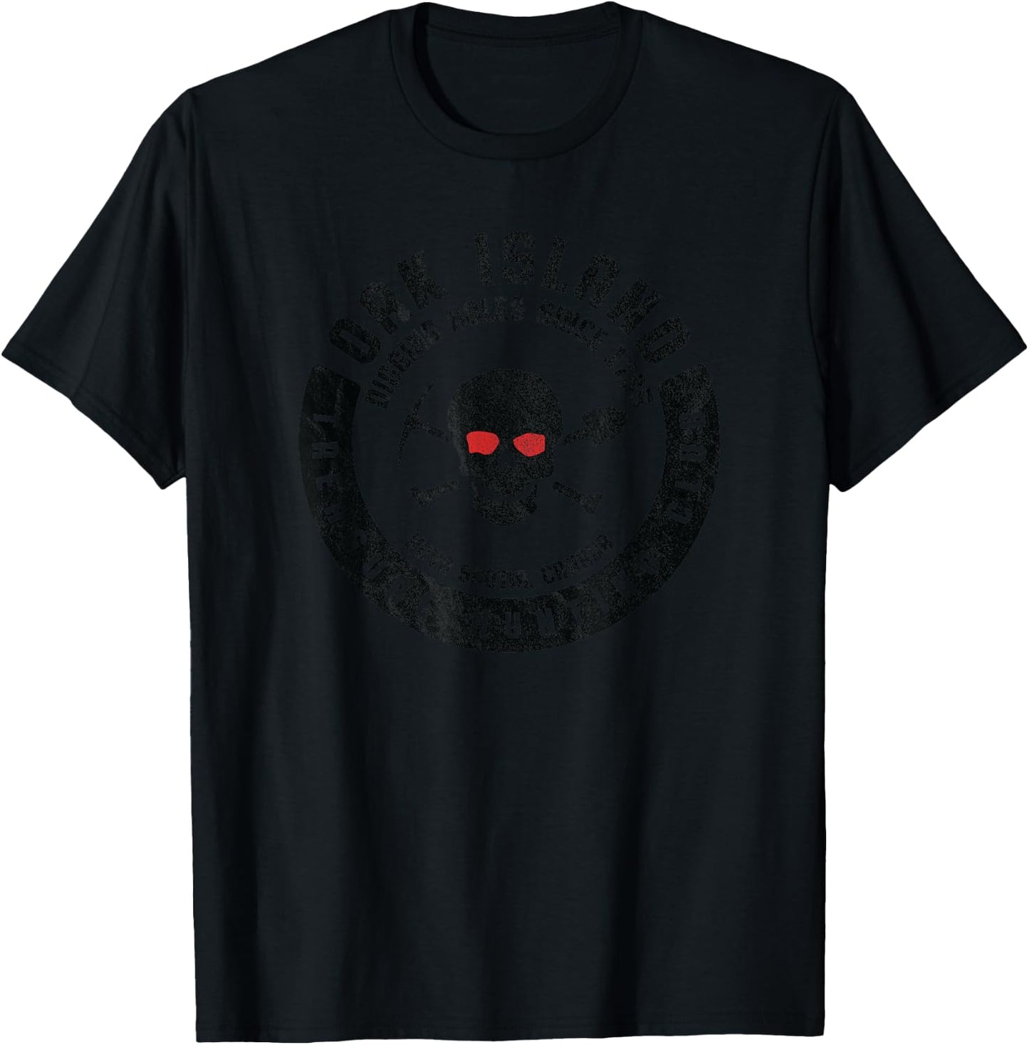 Oak Island Treasure Hunting Club Vintage Skull and Crossbone T-Shirt - T-Shirt | Black