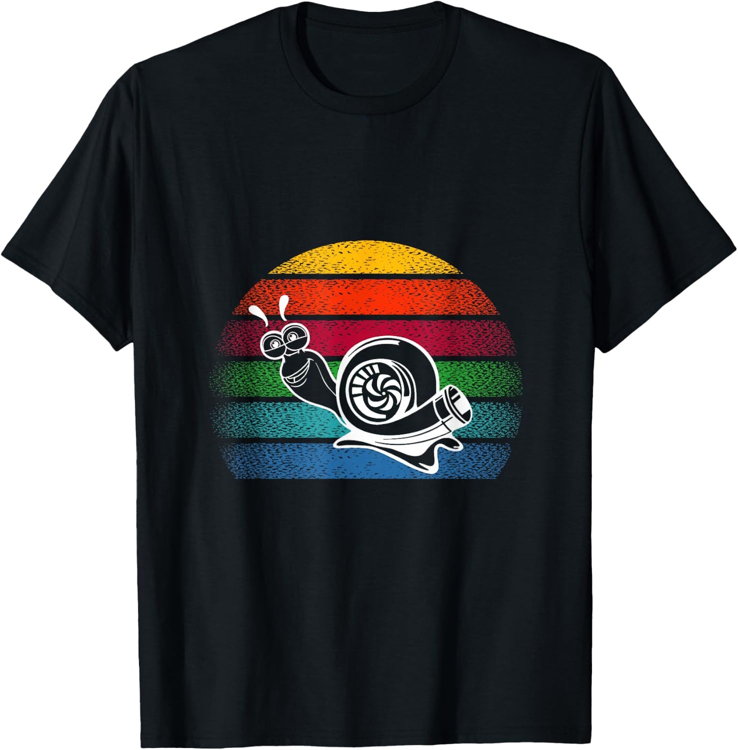 Turbo Snail Boost Racing Team Car Engine Steam Punk Style T-Shirt - T-Shirt | Black