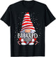 Blessed Gnome christmas pajamas matching family group T-Shirt - T-Shirt | Black