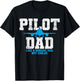 Pilot Dad Father Aviation T-Shirt - T-Shirt | Black
