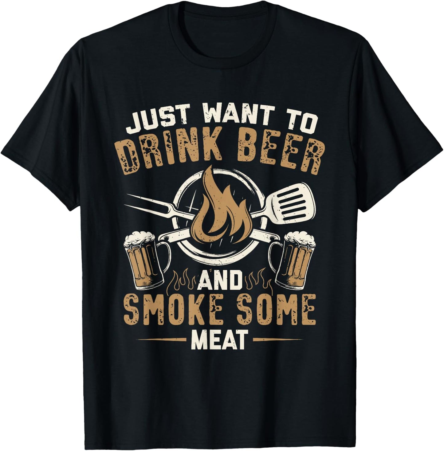 Funny BBQ Grill Chef Grilling Master Barbecue Lover BBQ T-Shirt - T-Shirt | Black