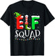 Elf Squad Funny Elf Family Christmas Matching Pajamas Xmas T-Shirt - T-Shirt | Black