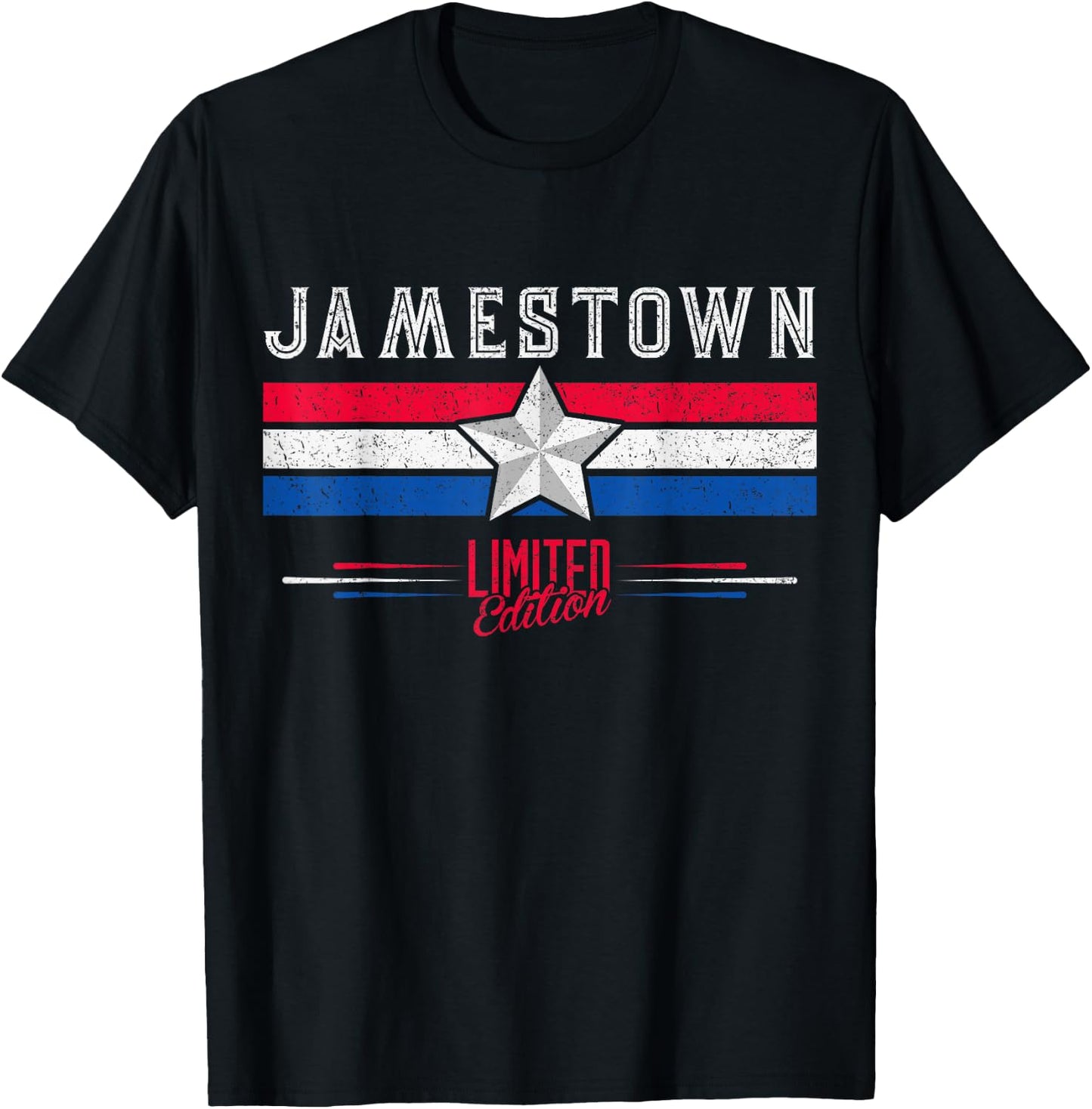 Jamestown Retro Vintage Shirt Gift Women Men Kids T-Shirt - T-Shirt | Black