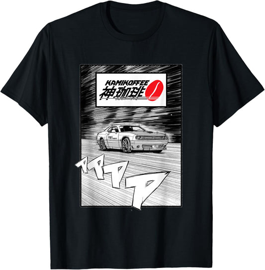 Anime Inspired Dodge Challenger T-Shirt - T-Shirt | Black