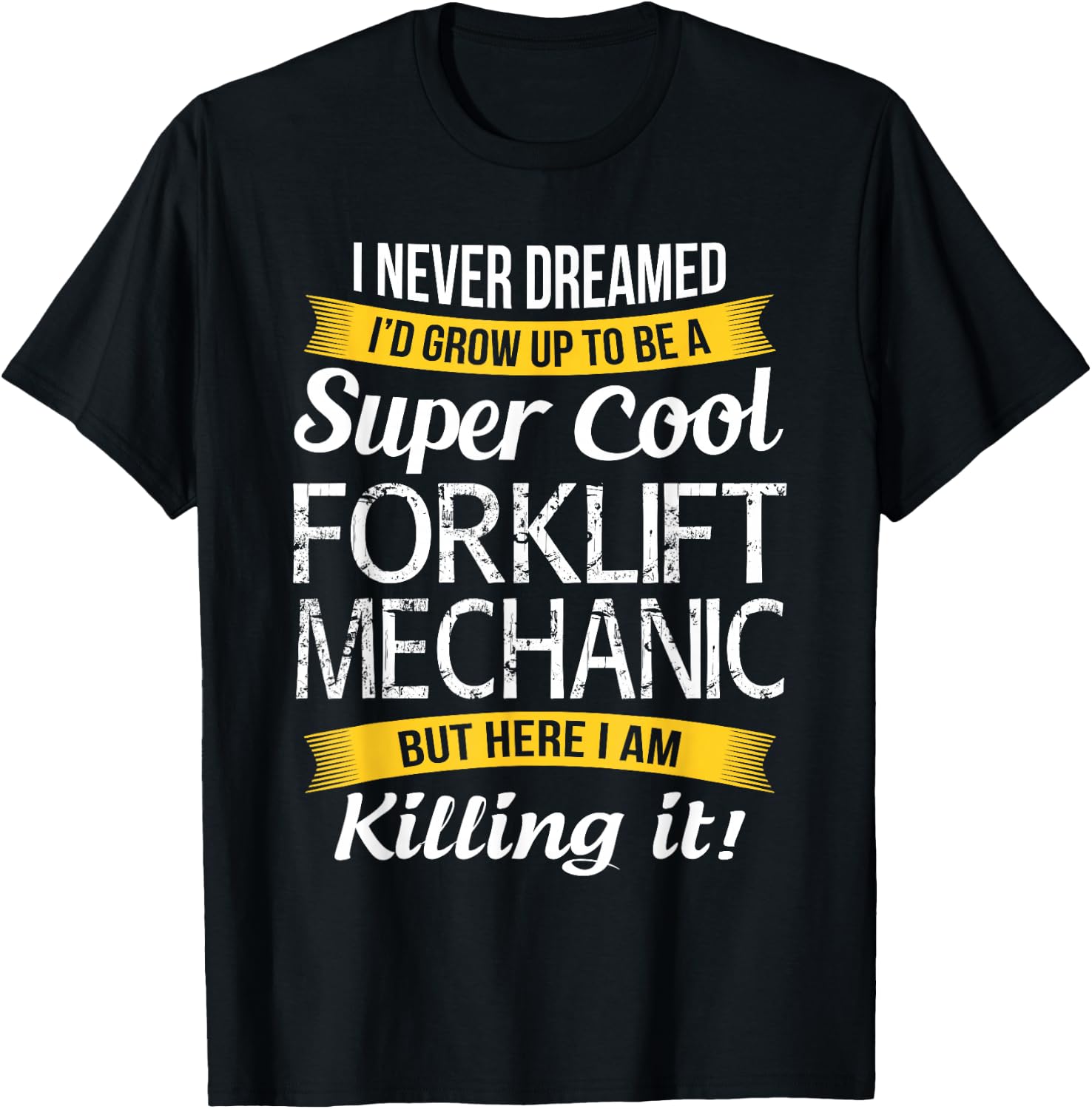 Forklift Mechanic Shirt Funny Gift T-Shirt - T-Shirt | Black