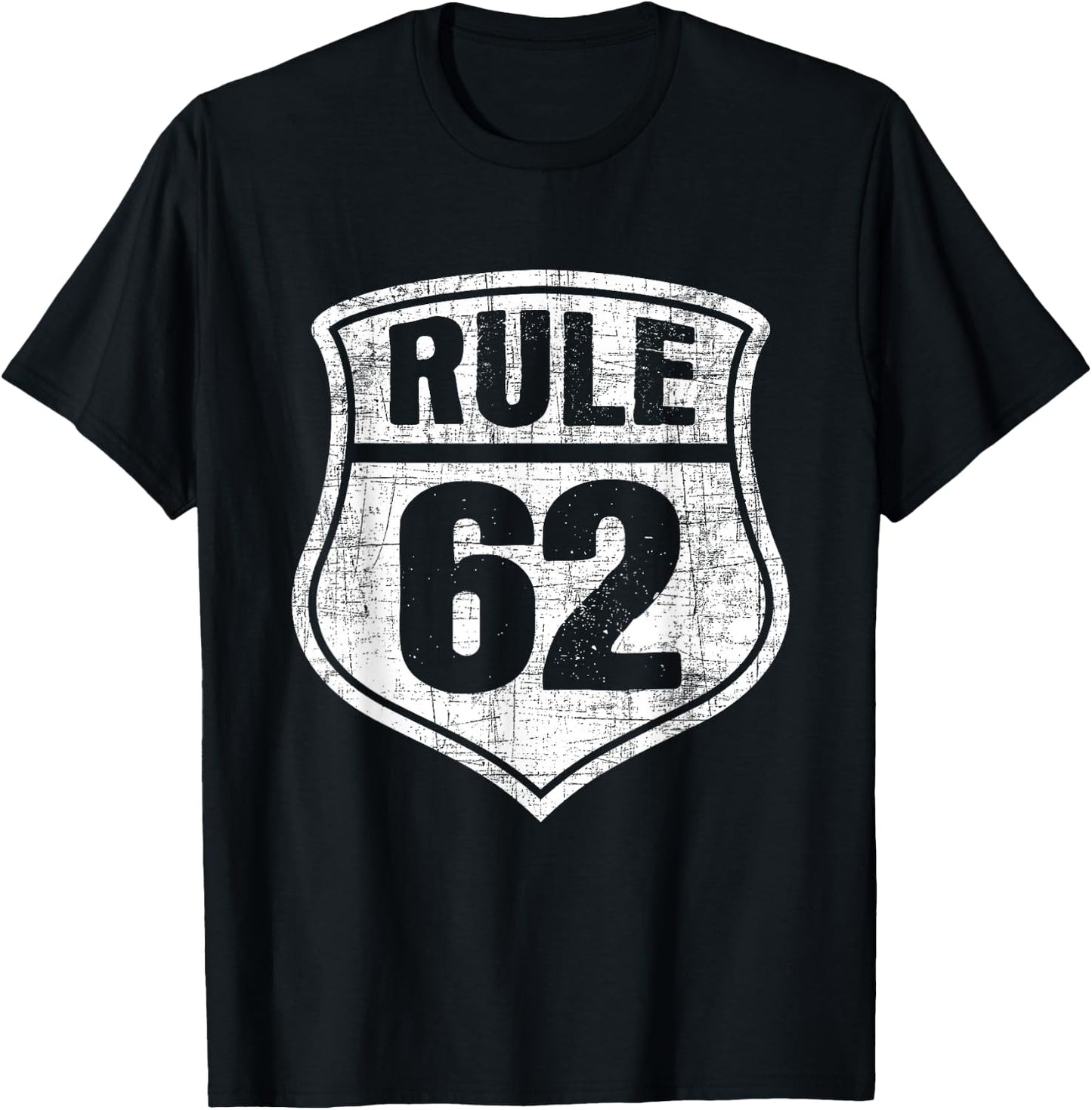 Rule 62 - Sobriety Anniversary Recovery Sober AA NA T-Shirt - T-Shirt | Black