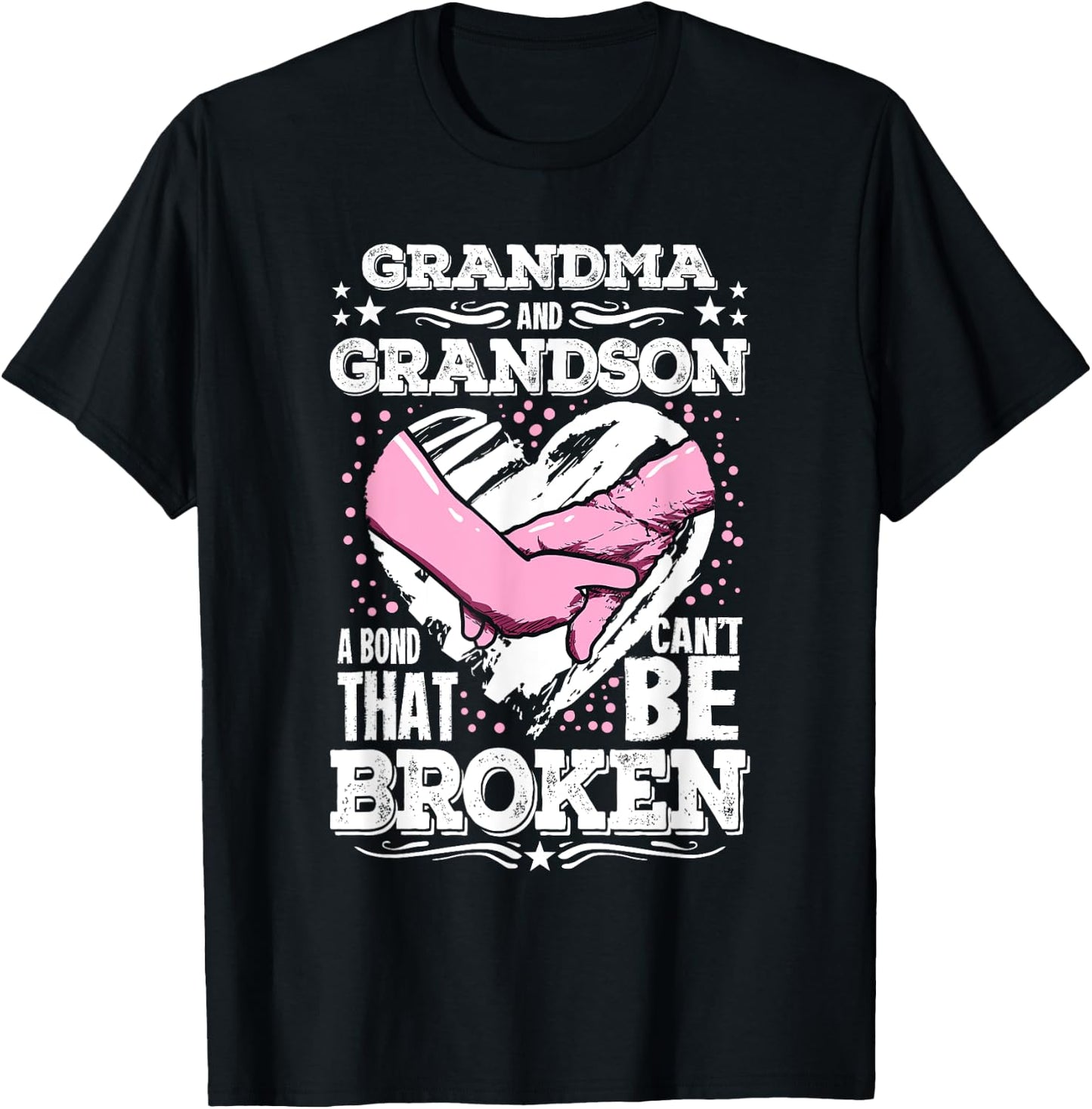 Nana Gift Grandma and Grandson a Bond That Can't be Broken T-Shirt - T-Shirt | Black