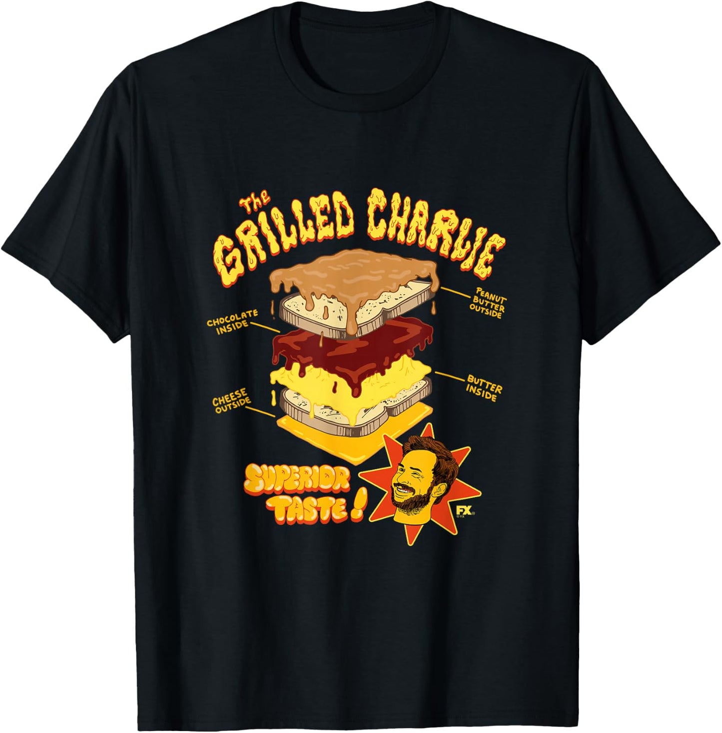 It's Always Sunny in Philadelphia Grilled Charlie T-Shirt - T-Shirt | Black