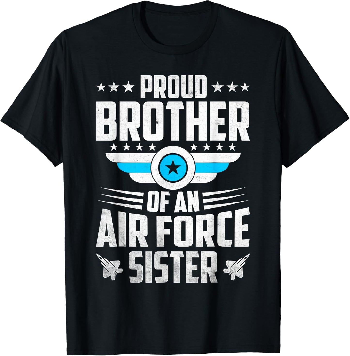 US Army Proud Brother Of An Airforce Sister T-Shirt - T-Shirt | Black