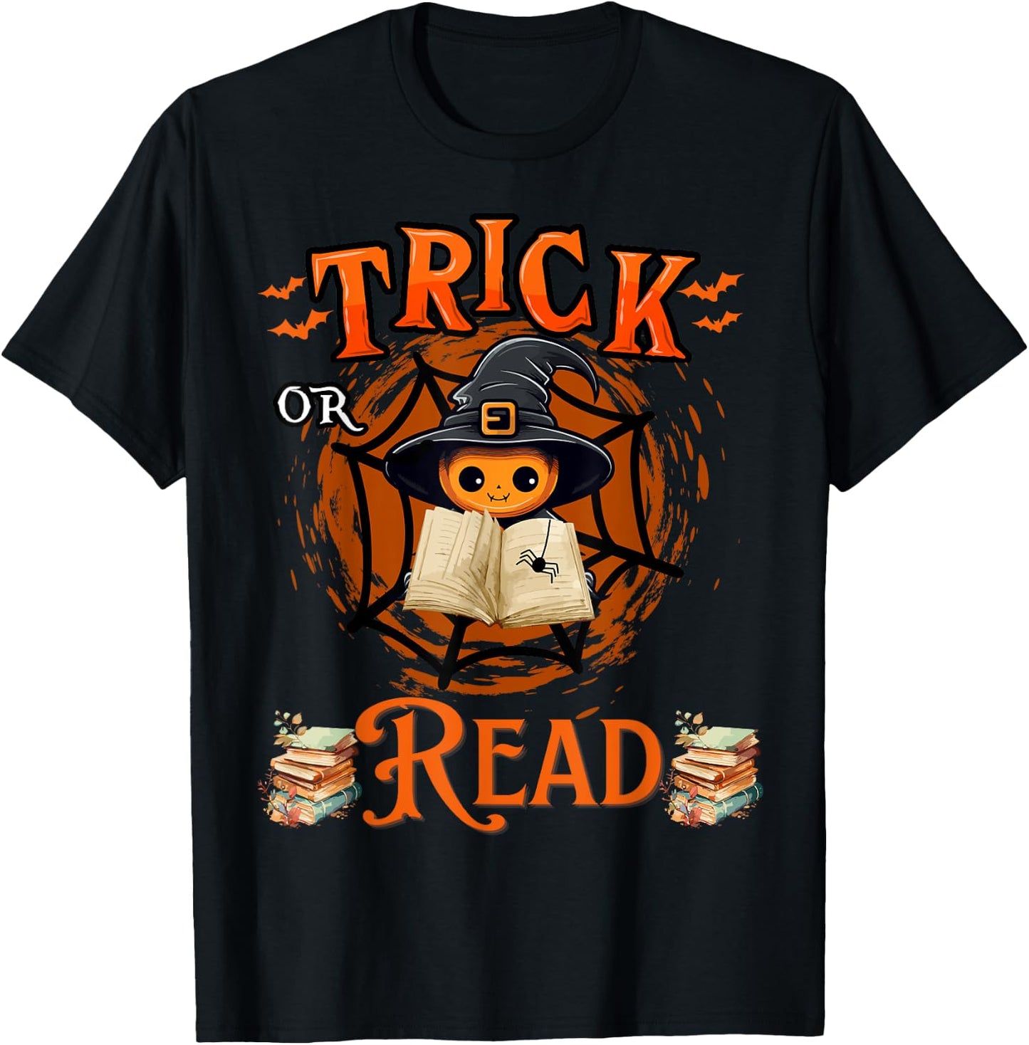 Halloween Book Lovers Librarian Teacher Library Kids Costume T-Shirt - T-Shirt | Black