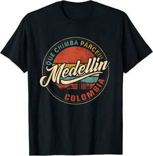 Que Chimba Parce Medellin Bandera Antioquia Colombia Paisa T-Shirt - T-Shirt | Black