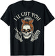 Hairdresser Skull Ill Cut You Barber Hairstylist Women Men T-Shirt - T-Shirt | Black