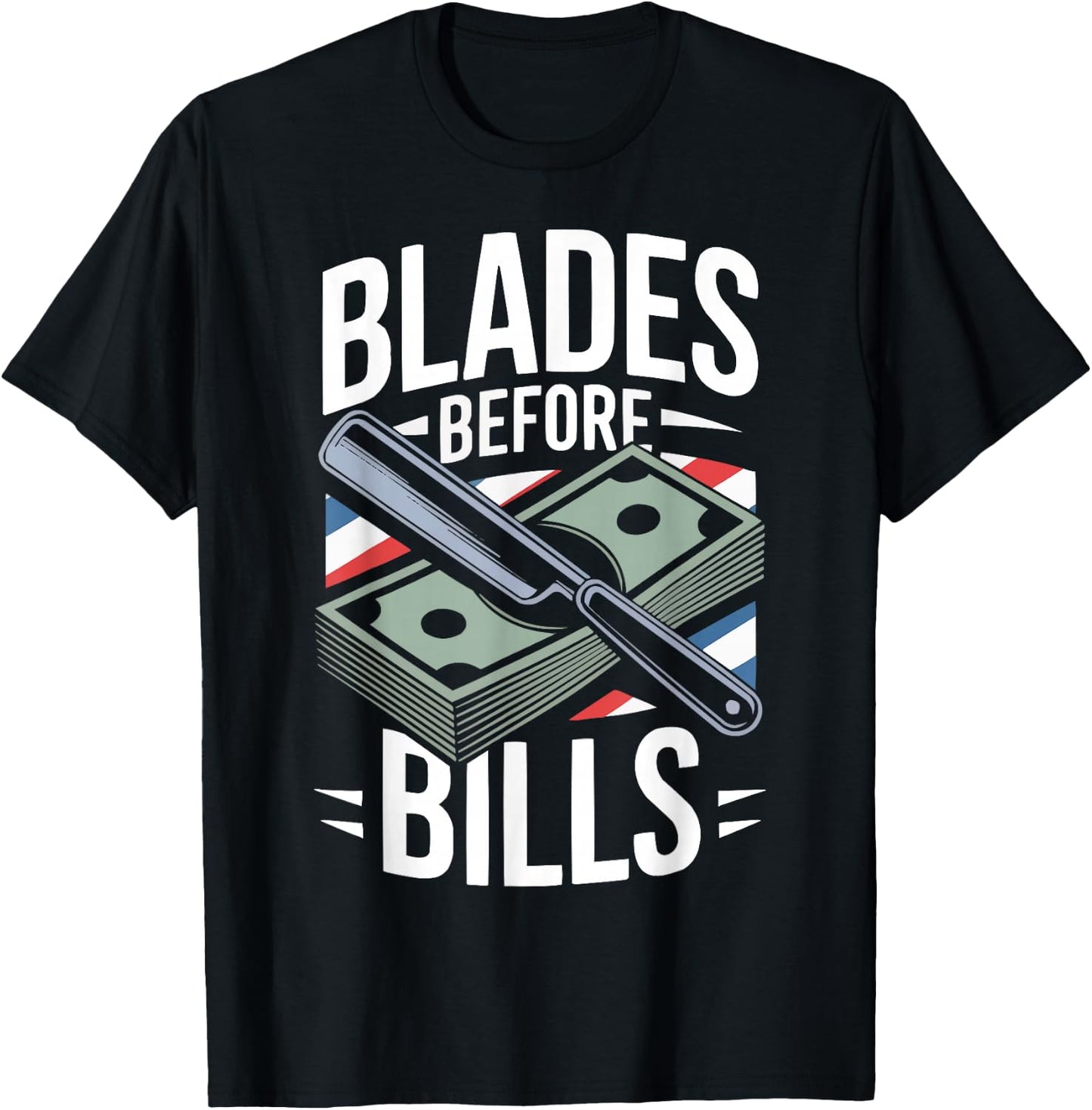 Barber Scissors Haircut Barbershop Hairstylist Hairdresser T-Shirt - T-Shirt | Black