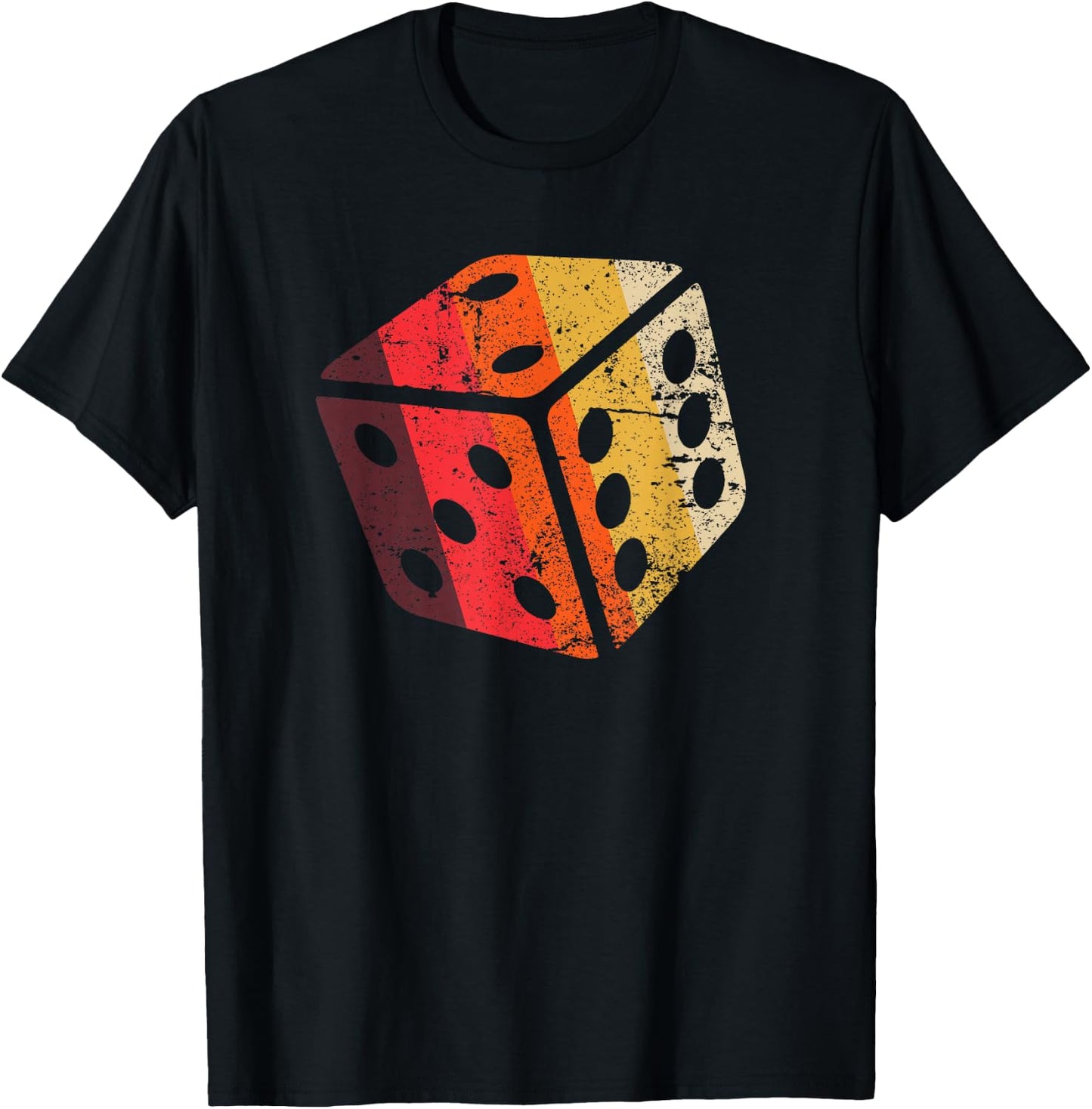 Board Game Dice Shirt RPG Geek Nerd Boys Gift Retro Vintage T-Shirt - T-Shirt | Black