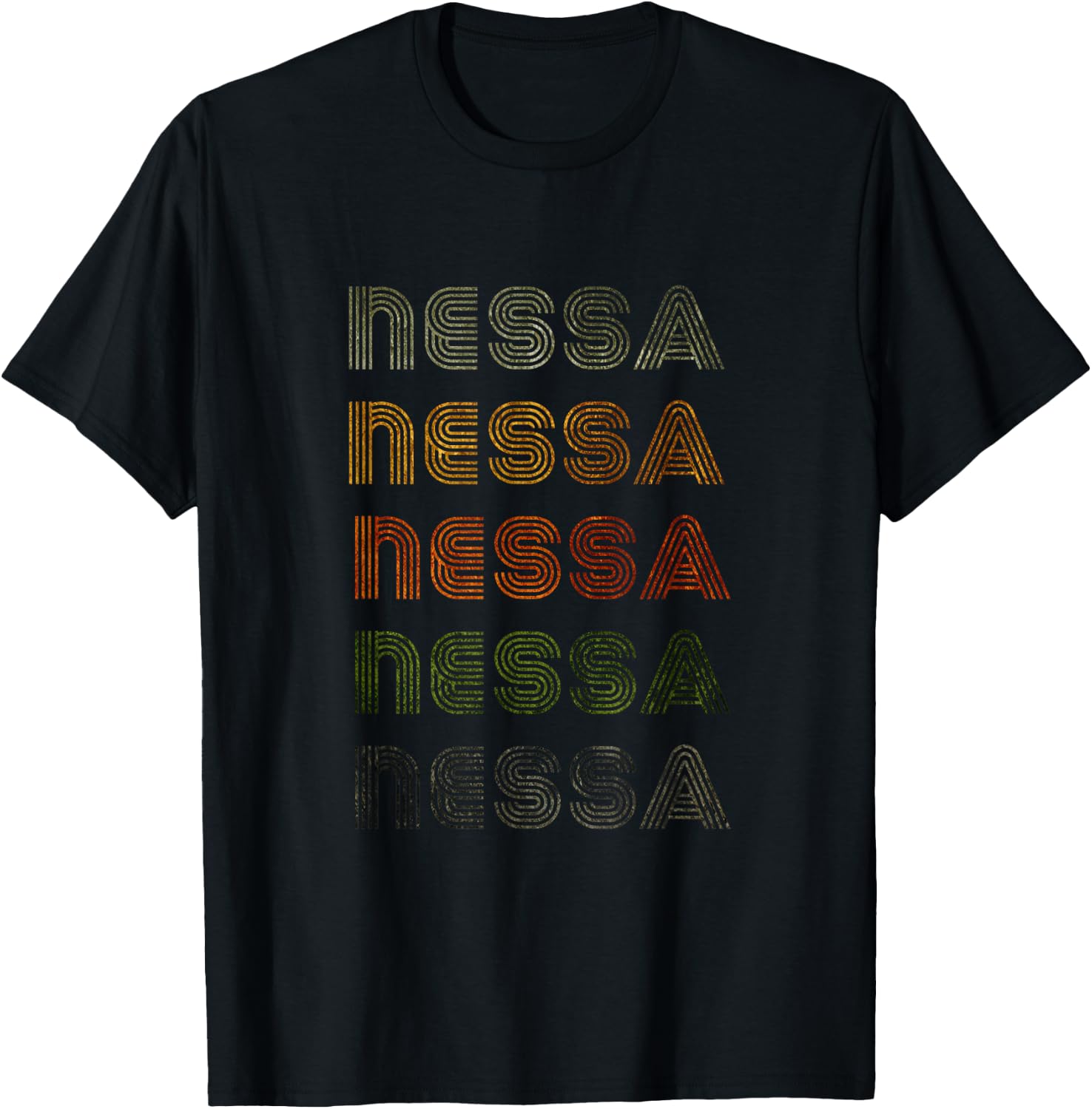Love Heart Nessa Grunge/Vintage Style Black Nessa T-Shirt - T-Shirt | Black