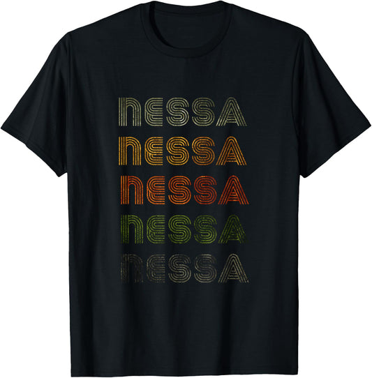 Love Heart Nessa Grunge/Vintage Style Black Nessa T-Shirt - T-Shirt | Black
