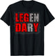 Leg Day Legendary Shirt Fitness Bodybuilding T-Shirt - T-Shirt | Black
