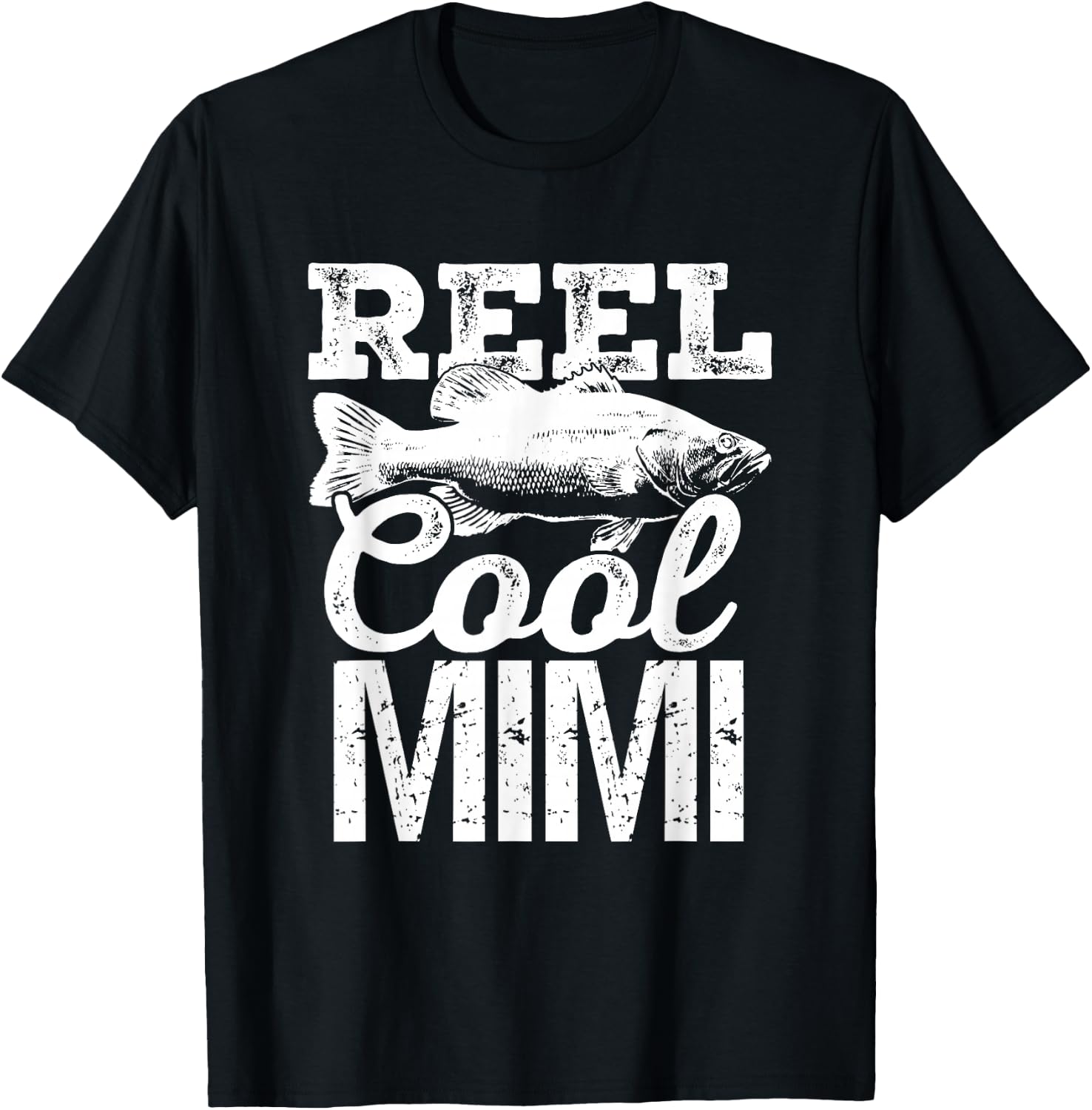 Reel Cool Mimi Fishing Outdoor Fisherman T-Shirt - T-Shirt | Black