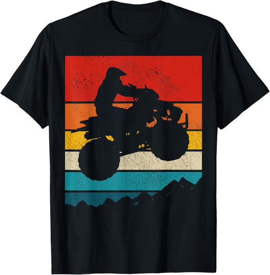 ATV Quad Bike Vintage Gift T-Shirt - T-Shirt | Black