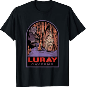 Luray Caverns Virginia Badge T-Shirt - T-Shirt | Black