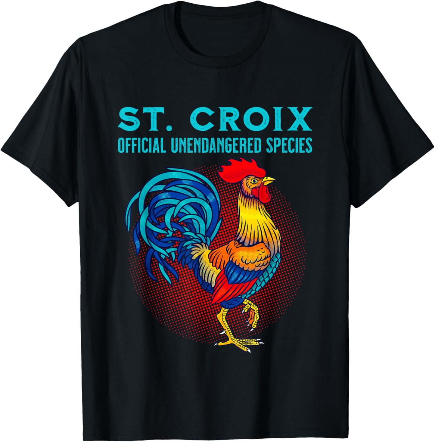 Saint Croix Official Unendangered Species Souvenir T-Shirt - T-Shirt | Black